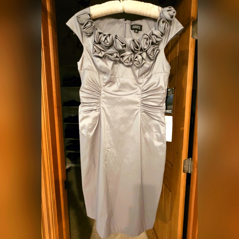 Adrianna Papell Size M 12 Silver